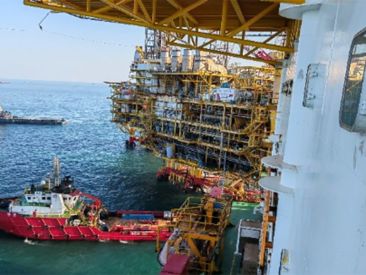 Oil drilling platform - ATA medium-voltage soft starter